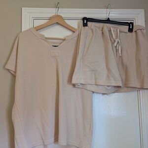 Women's Cream Lounge Set